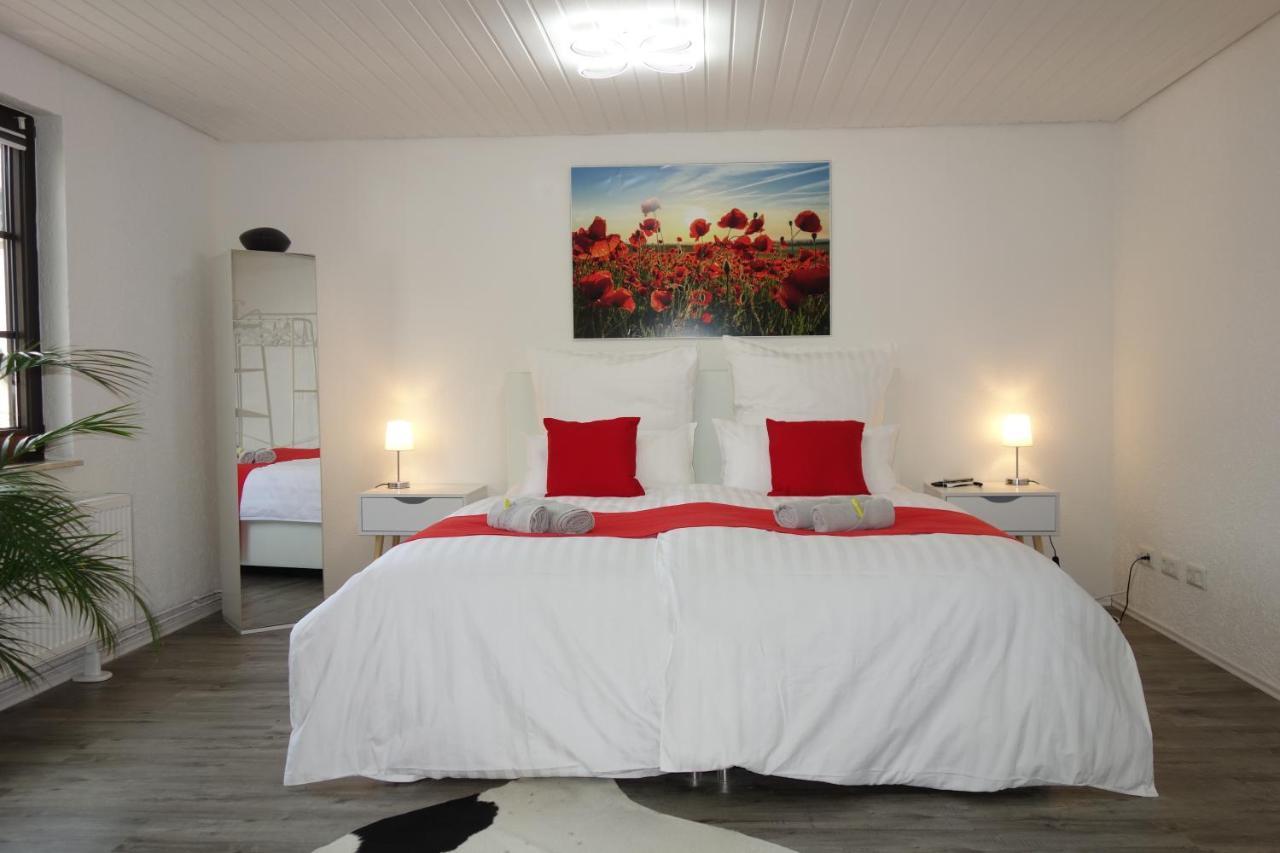 Happy-Homes Red - Up To 5 - Kueche - W-Lan - Netflix - Honig - Terrasse Altenstädt المظهر الخارجي الصورة